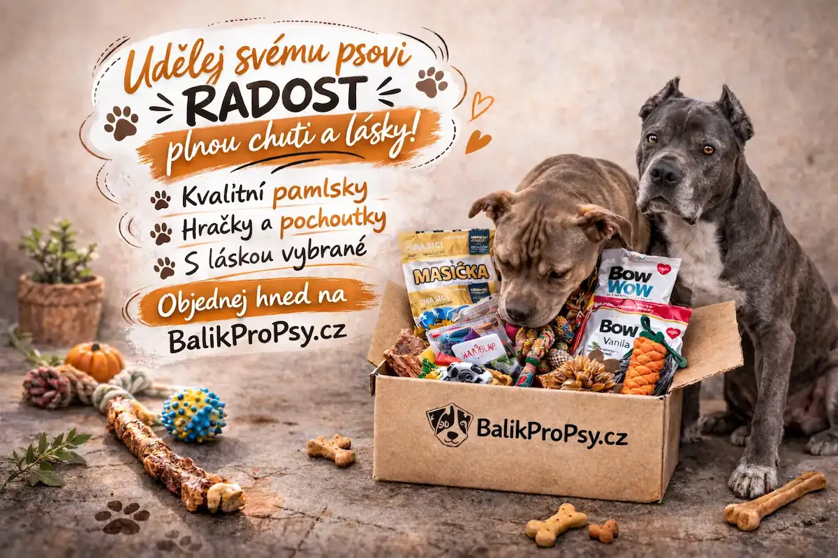 Obsah dárkového balíčku pro psa – pamlsky, hračky a překvapení